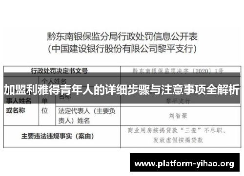 加盟利雅得青年人的详细步骤与注意事项全解析